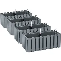 Prosperplast Blumenkasten 38 x 18 x 16,2 cm Grau