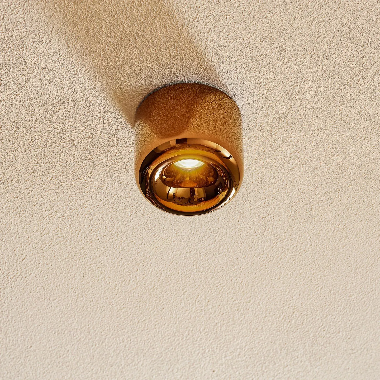 Deckenleuchte Serien Lighting, Cavity Ceiling S, dimmbar, Bronze / Altmessing, für Wohnzimmer, Metall, Design - 8