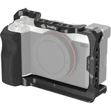 SmallRig Cage für Sony A7C, Käfig mit Silikon Griff und Cold Shoe Mount - 3212B