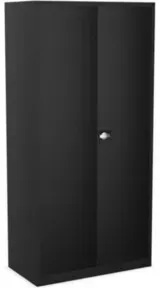 STIER Universalschrank 1950 x 920 x 420 mm Tiefschwarz verschweißt mit 4 Fachböden