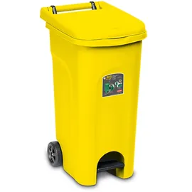 stefanplast Abfalleimer 80 l Gelb