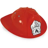 Fries Kostüm Kinder Feuerwehrhelm Feuerwehr Helm in Rot oder Gelb Kunststoff rot