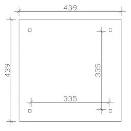 SKANHOLZ Skan Holz Holz-Pavillon Cannes 2 Nussbaum lasiert 359 cm x 359 cm