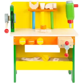 Smallfoot kleine Werkbank aus Holz mit Zubeh√∂r von small foot - Bauen Werkzeug Schraubenzieher