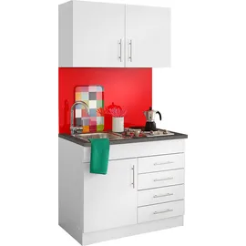 Held Küchenzeile »Toledo«, mit E-Geräten, Breite 100 cm, weiß