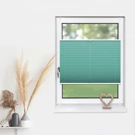deco-raum Plissee Basic 115 x 150 cm Türkis