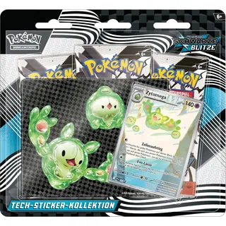 Pokémon Karmesin & Purpur Schwarze Blitze Tech-Sticker-Kollektion Zytomega