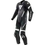 Dainese Laguna Seca 6 Einteiler Black White Gr. 29 - 58 Short Lederkombi