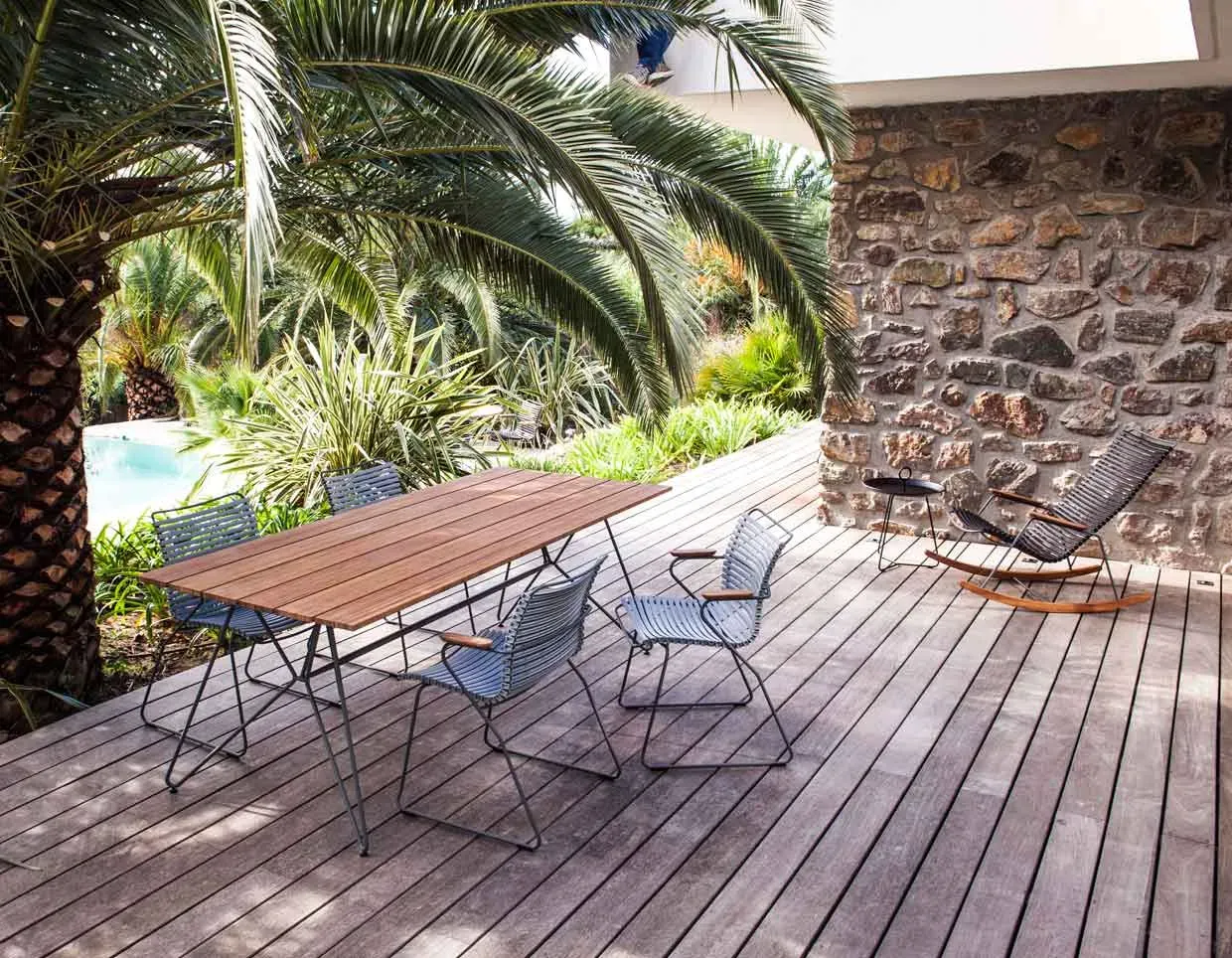 Houe Sketch Gartenmöbel Set2 Tisch mit 4 Stühle