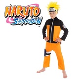 Metamorph Chaks Naruto-Kostüm für Kinder Lizenz orange-schwarz