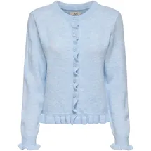 Jdy JDYLETTY L/S ON FRILL CARDIGAN KNT NOOS Blau S
