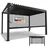 Juskys Lamellendach Tahiti 3 x 4 m inkl. Seitenwand