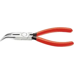 Flachrundzange KNIPEX gewinkelte Backen 40° Länge: 160mm (poliert, mit Kunststoff überzogen)