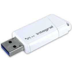 Integral 512GB USB3.0 DRIVE TURBO WHITE UP TO R-400 W-300 MBS INTEGRAL (512 GB, USB A), USB Stick, Weiss