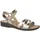 GANTER Damen Sonnica-e Sandale, Silber, 39 EU Schmal