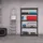 Relaxdays Schwerlastregal Metall 157 x 80 x 41 cm schwarz 4 Böden 280 kg Traglast