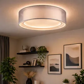 GLOBO LED Deckenleuchte 3x E14 grau rund