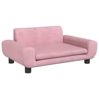 vidaXL Kindersofa Rosa 70x45x33 cm Samt