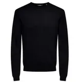 Only & Sons Rundhalspullover Schwarz L