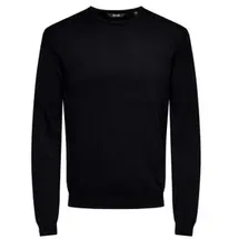 Only & Sons Rundhalspullover Schwarz L