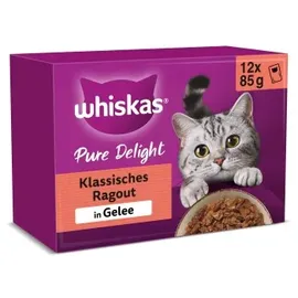 Whiskas Pure Delight Klassisches Ragout in Gelee 12 x 85 g