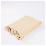 Home Deluxe ELIA Kuscheldecke 140 x 200 cm Beige/Lila