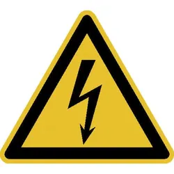 SafetyMarking® Warnaufkleber Warnung vor elektrischer Spannung 10 cm x 10 cm