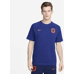 Niederlande Travel Nike Kurzarm-Fußballoberteil - Blau, XL