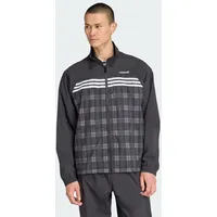 adidas Tartan Loose Trainingsjacke / Black / M