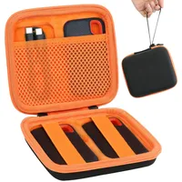 Aenllosi Hart Tasche Hülle für SanDisk Extreme Portable SSD SDSSDE60/SanDisk Portable SSD SDSSDE30 (schwarz und orange) (nur Tasche)