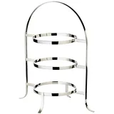 Edzard Telleretagere Sina (Höhe 42 cm) schwerversilbert, für 3 Teller ø 20 bis 28 cm,