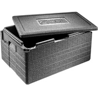 Thermohauser EPP-Thermobox GN 1/1 Gastrostar inklusive Deckel - 50 Liter Volumen - 60 x 40 x 33 cm - 5-farbiges Einsteckkartenset
