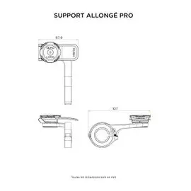 QUAD LOCK Out Front Mount Pro V2 KFZ-Halterung Schwarz