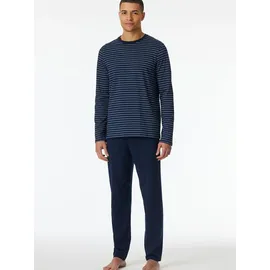 SCHIESSER Pyjama Admiral Blau gestreift - Dunkelblau | 106