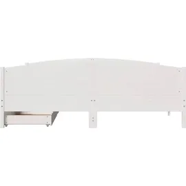 vidaXL Massivholzbett 180 x 200 cm Weiß