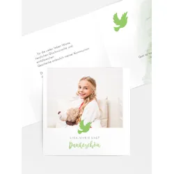 Dankeskarten Kommunion selbst gestalten mit Spruch und Fotos im Onlinedesigner bei Meine-Kartenmanufaktur.de