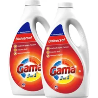 Gama Flüssigwaschmittel Universal 3in1 für 50 WL 2,5L (2er Pack)