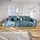 Livora Big-Sofa Polyester 3-Sitzer Blau