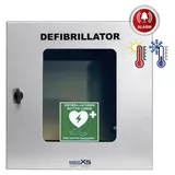 MEDX5 SmartCase SC1230 DEFI-Wandkasten Außenbereich mit Alarm, mit Beleuchtung, mit Belüftung, mit Heizung Grau Edelstahl