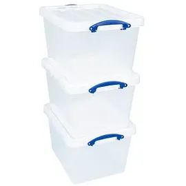 Really Useful Box Aufbewahrungsboxen 3x 40,0 l transparent