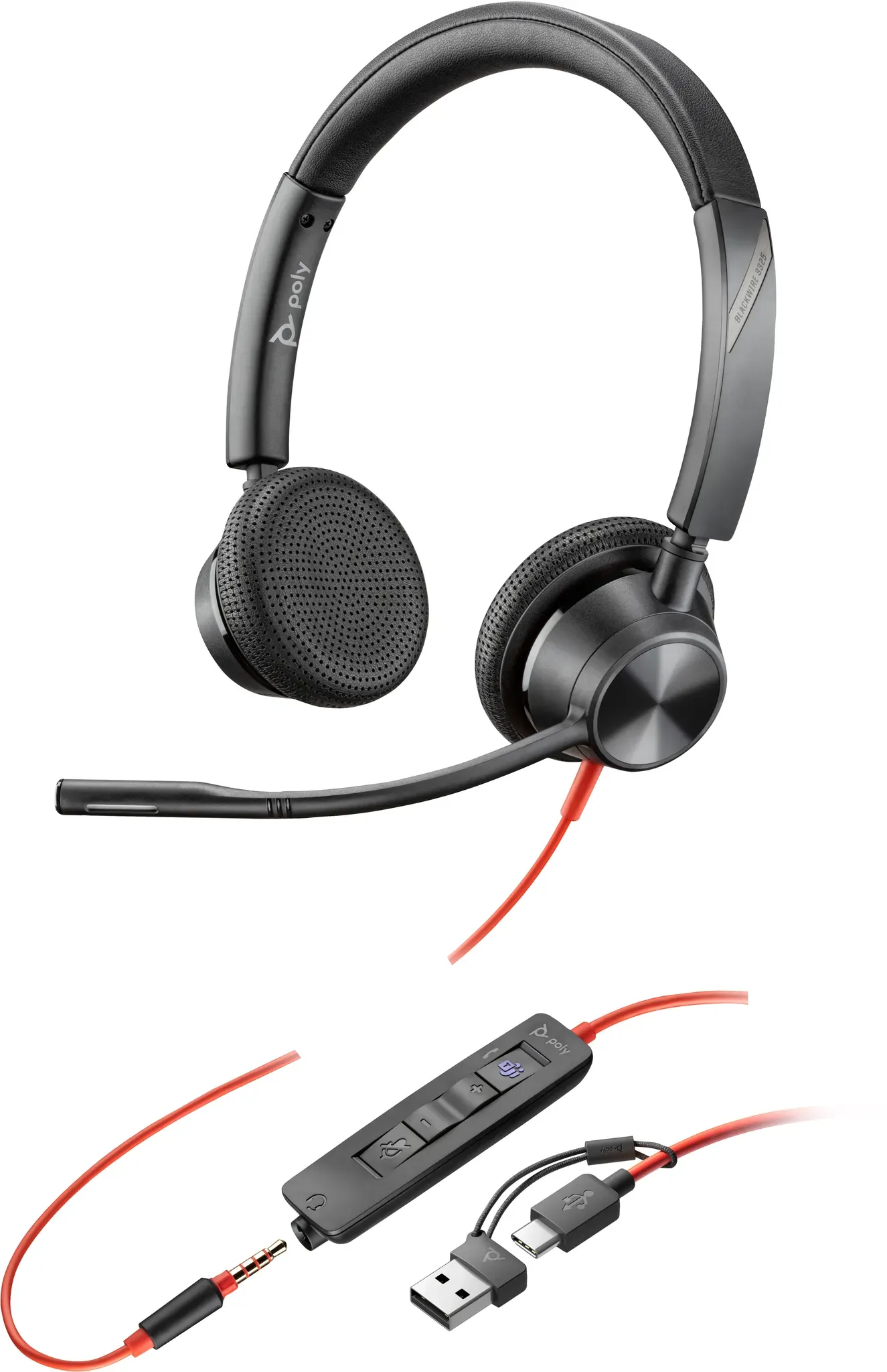 Preisvergleich Produktbild HP Poly Blackwire 3325 - Blackwire 3300 series - Headset