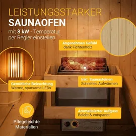 Artsauna Spitzbergen 220 inkl. 8 kW Ofen