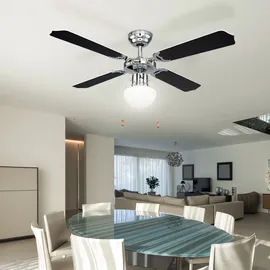 GLOBO Deckenventilator 106,6 cm Deckenventilator Silber
