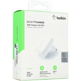 Belkin BoostCharge USB-C (30W) PD Ladegerät Pss Weiß WCA005vfWH - Weiß