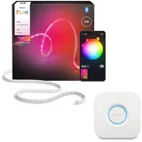 Philips - LED RGBW-Dimmstreifen Hue FLUX 3m LED/29W/230V 2200-6500K + Hue Bridge - Weiß