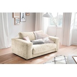 KAWOLA Doppelsessel MADELINE Loveseat Cord cremeweiß