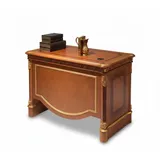 JVmoebel Arbeitstisch Design Klassische Büromöbel Barock Rokoko Holz Tische Sofort (1-St), Made in Europa braun