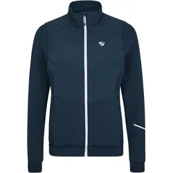 Funktionsjacke ZIENER "NARINA", Damen, Gr. 34, blau (navy), Obermaterial Farbe navy, mint, schwarz: 1. 94% Polyester, 6% Elasthan; 2. 100% Polyester; Obermaterial Farbe gelb, pink: 1. 92% Polyester, 8% Elasthan; 2. 100% Polyester; Futter: 100% Polyester; Wattierung: 100% Polyester;, Jacken