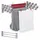 Relaxdays Wandtrockner 8 m silber