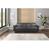 PLACES OF STYLE 3-Sitzer Lund, in Leder und Webstoff lieferbar, grau